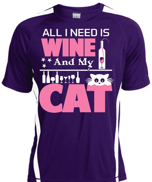 All I Need Is Wine And My Cat T Shirt, My Pets T Shirt