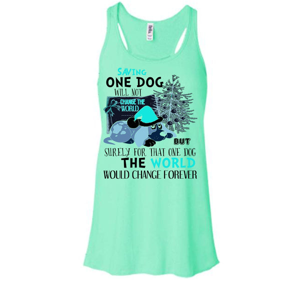 Saving One Dog Will Not Change The world T Shirt, Dog Happy Merry Christmas T Shirt, Awesome t-shirts