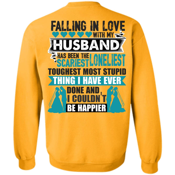 I Love Husband T Shirt, Falling In Love With My Husband Sweatshirt