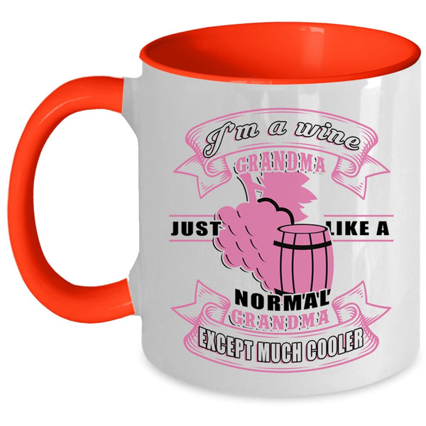 Cool Wine Grandma Coffee Mug, I'm A Wine Grandma Accent Mug