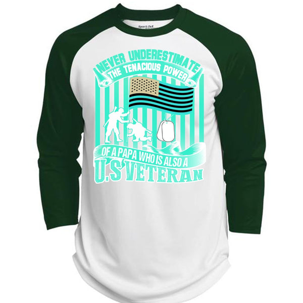 Papa Who Is Also A US Veteran T Shirt, I Love Veteran T Shirt, Awesome T-Shirts  (Polyester Game Baseball Jersey)