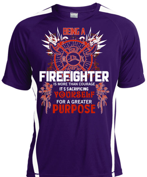 Being A Firefighter T Shirt, It's Sacrificing T Shirt, Cool Shirt