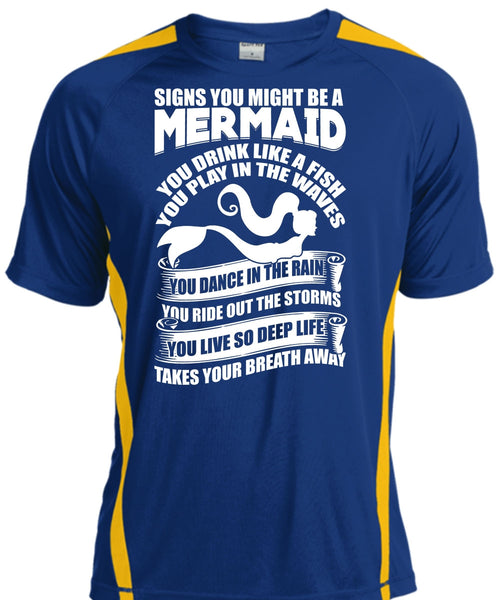 Signs You Might Be A Mermaid T Shirt, Being A Fisher T Shirt, Cool Shirt