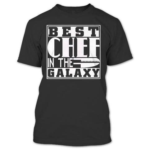 A black t-shirt with the shopify logo
