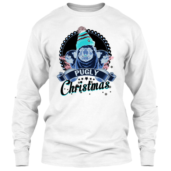 Pugly Christmas T Shirt, Coolest Merry Christmas T Shirt