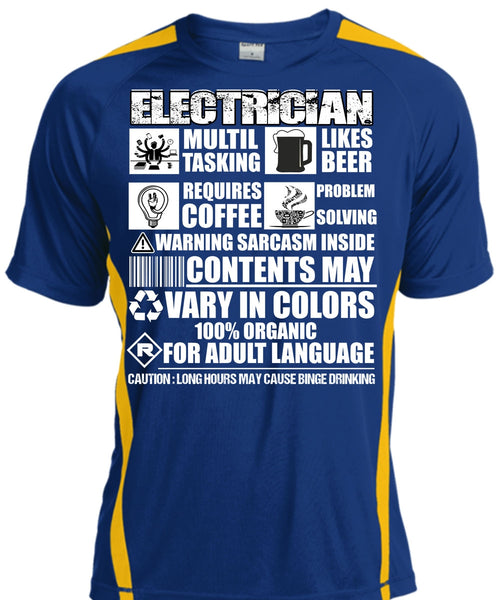 Electrician Multi-tasking T Shirt, Likes Beer T Shirt, Cool Shirt
