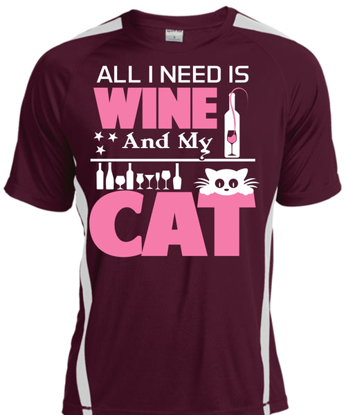 All I Need Is Wine And My Cat T Shirt, My Pets T Shirt