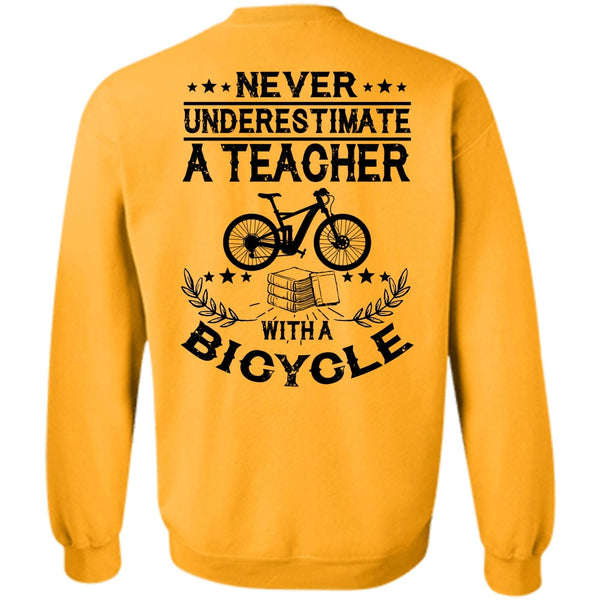 I Love Teaching T Shirt, Teacher With A Bicycle Sweatshirt