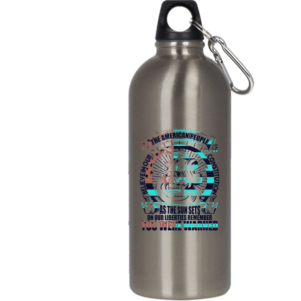 The American People Believe In Our Constitution 20 oz Stainless Steel Bottle,Cool Outdoor Sports Water Bottle