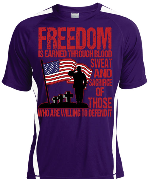 Freedom Is Earned T Shirt, Being A Veteran T Shirt, Cool Shirt