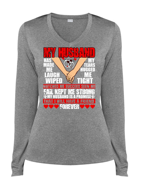 My Husband Has Made Me Laugh T Shirt, I Love Husband T Shirt