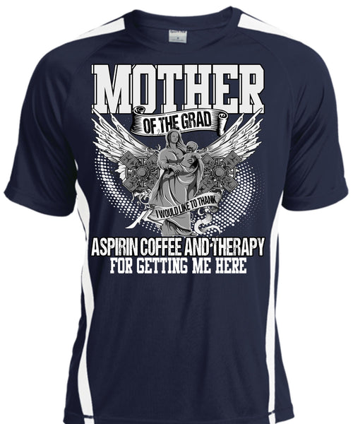 Mother Of The Grad T Shirt, Coffee And Therapy T Shirt, Cool Shirt
