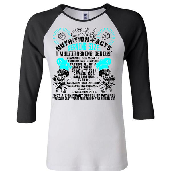 Chef Nutrition Facts T Shirt, I Love Cooking T Shirt, Awesome T-Shirts