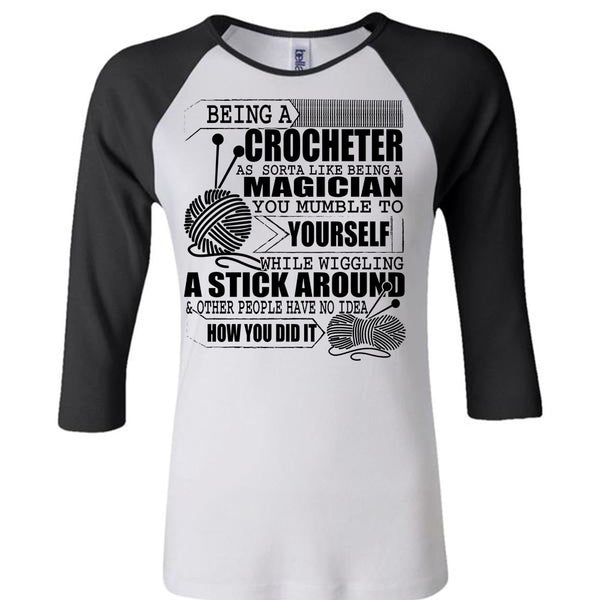 Being A Crocheter T Shirt, I Love Knitter T Shirt, Awesome T-Shirts