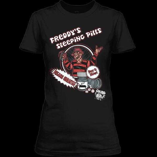 A black t-shirt with the shopify logo