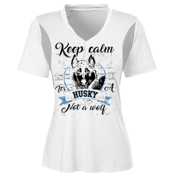 Keep Calm It's A Husky Not A Wolf T Shirt, I Love Dog T Shirt, Awesome T-Shirts
