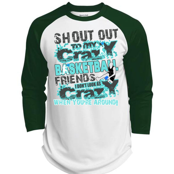Crazy Basketball Friend T Shirt, I Love Basketball T Shirt, Awesome T-Shirts  (Polyester Game Baseball Jersey)
