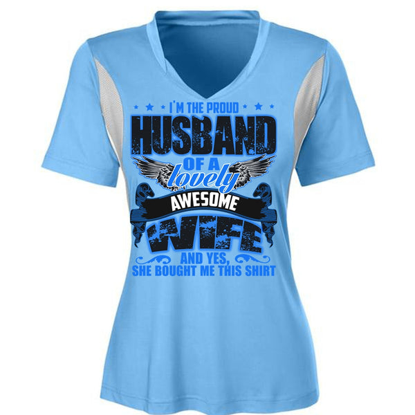 I'm The Proud Husband T Shirt, Lovely Awesome Wife T Shirt