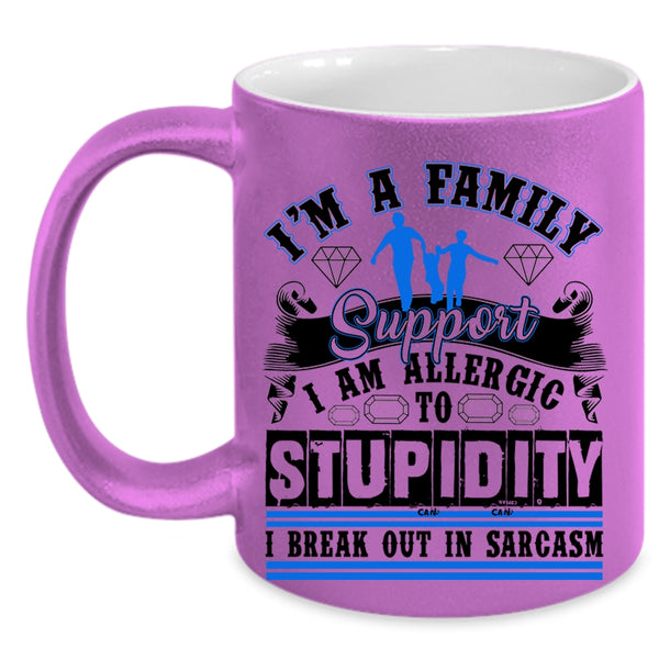 Cool Gift For Family Coffee Mug, I'm A Family Support Accent Mug