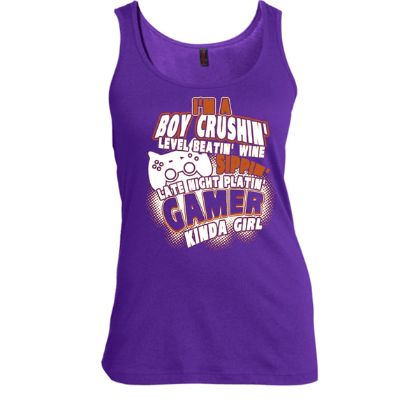 I'm A Boy Crushin' T Shirt, Gamer Kinda Girl Tank Top