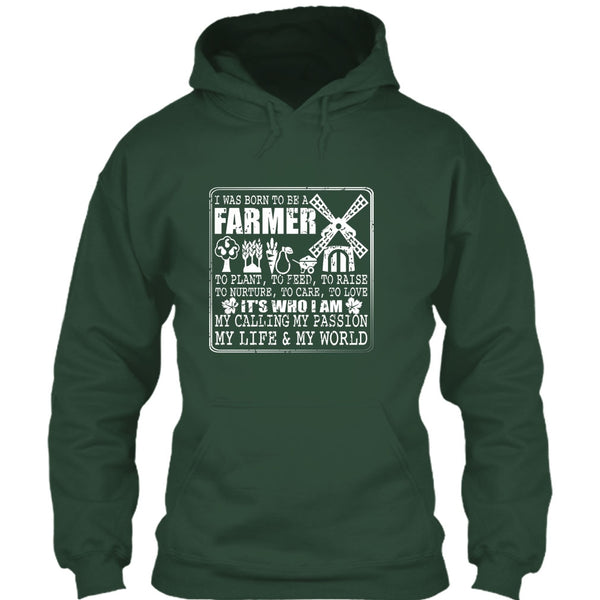 Born To Be A Farmer T Shirt, My Life And My World T Shirt