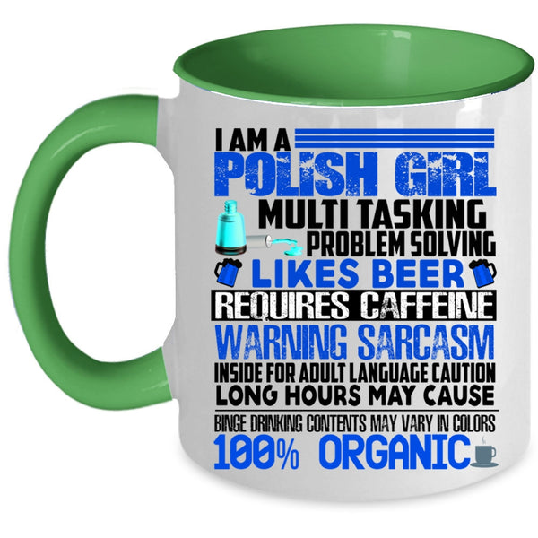 Cute Gift For Polish Girl Coffee Mug, I Am A Polish Girl Accent Mug