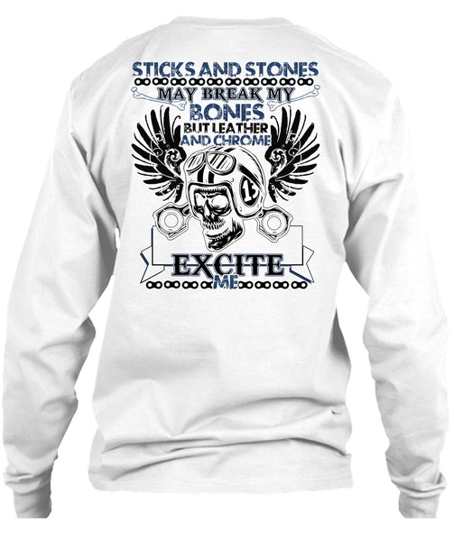 Sticks And Stones T Shirt, I Love Biker T Shirt