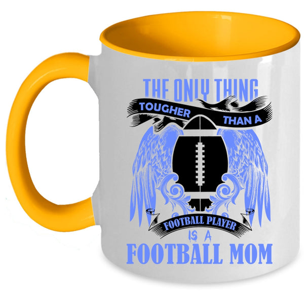 Football Mom Coffee Mug, Football Player Accent Mug