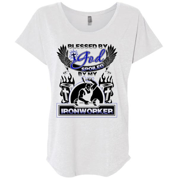 God Spoiled By My Ironworker T Shirt, I Love Ironworker T Shirt, Awesome T-Shirts