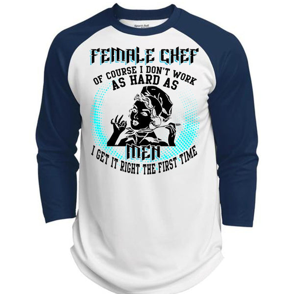 Female Chef T Shirt, I Love Chef T Shirt, Awesome T-Shirts  (Polyester Game Baseball Jersey)