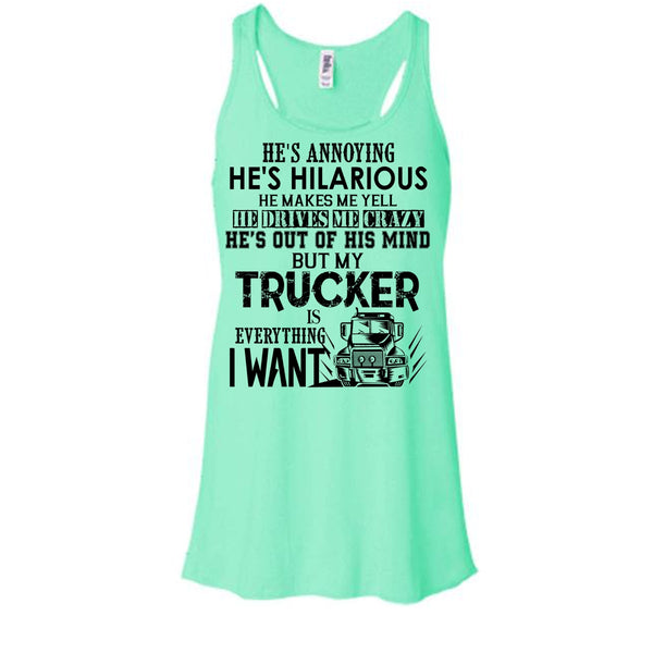 My Trucker Is Everything T Shirt, Coolest Trucker Tank Top