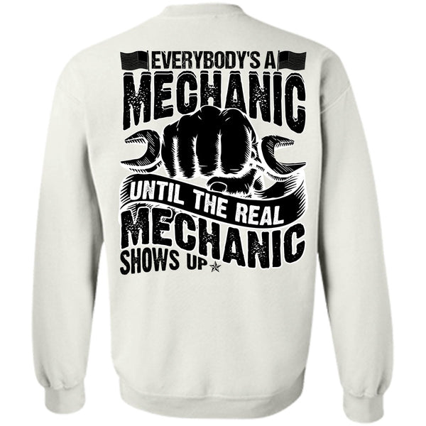 A black t-shirt with the shopify logo