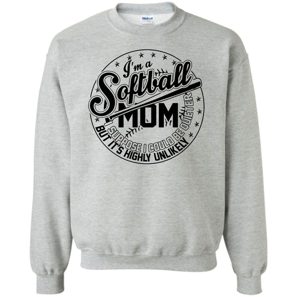 Sporty Mom T Shirt, I'm A Softball Mom Sweatshirt
