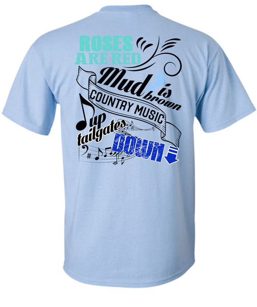 Roses Are Red T Shirt, I Love Music T Shirt