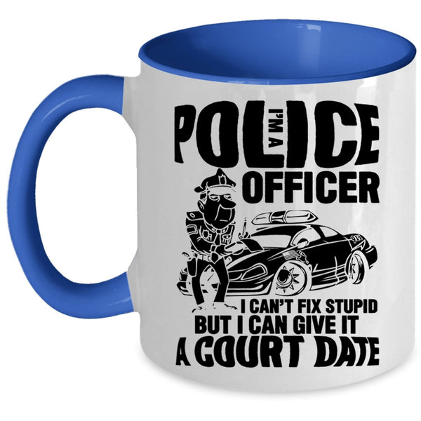 Awesome Police Officer Coffee Mug, I'm A Police Officer Accent Mug