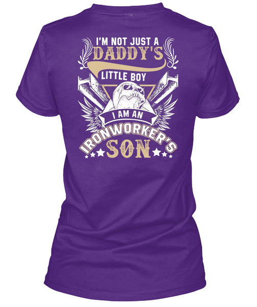 I Am An Ironworker's Son T Shirt, Daddy's Little Boy T Shirt