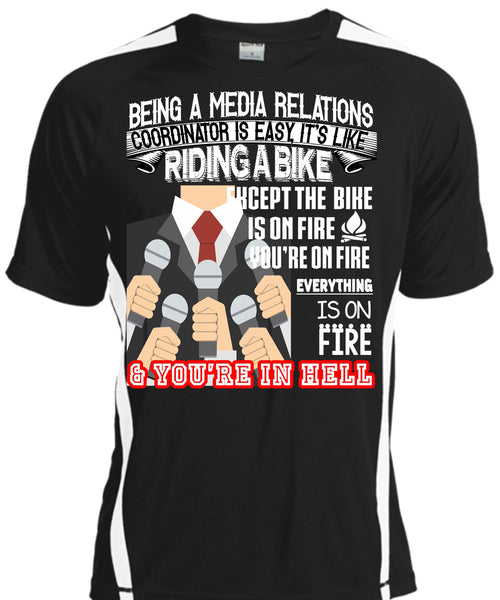 A black t-shirt with the shopify logo