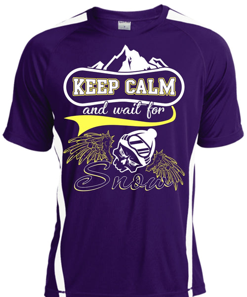 Keep Calm And Wait For Snow T Shirt, Being A Skier T Shirt, Cool Shirt
