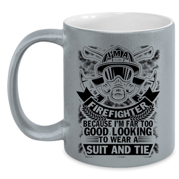 Best Gift For Firefighter Coffee Mug, Firefighter Accent Mug