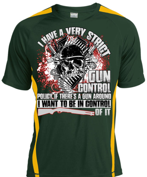 I Have A Very Strict Gun Control T Shirt, Being A Veteran T Shirt, Cool Shirt