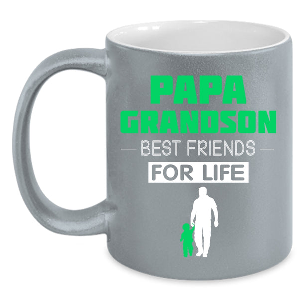 Papa Grandson Coffee Mug, Best Friends For Life Coffee Cup