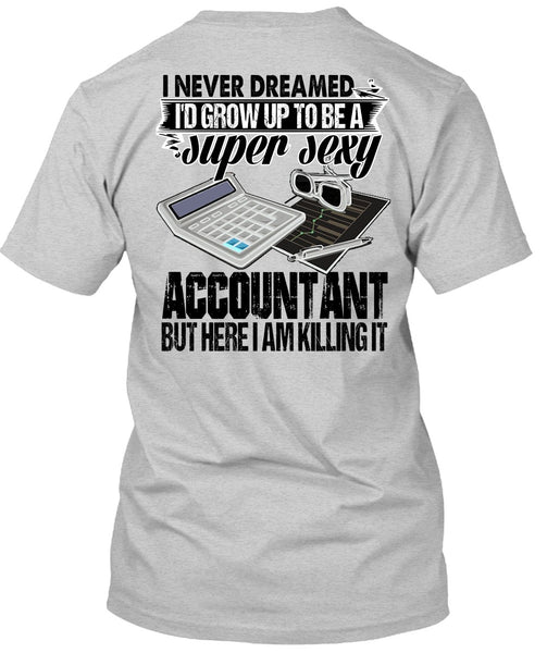 I'd Grow Up To Be An Accountant T Shirt, I Love Accountant T Shirt