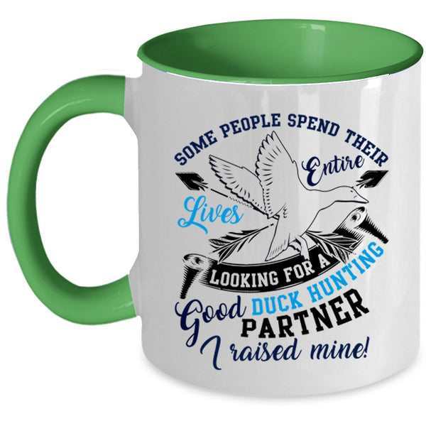 Funny Duck Hunting Coffee Mug, Good Duck Hunting Partner Accent Mug
