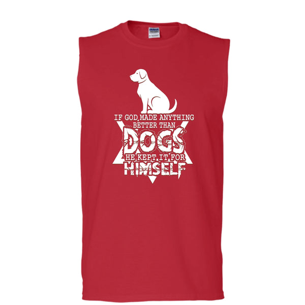 Better Than Dog T Shirt, Coolest Dog Tank Top (Men's Cotton Sleeveless)
