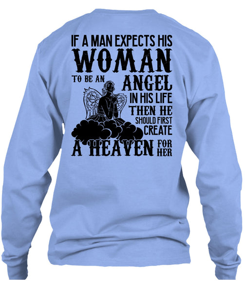 Woman To Be An Angel T Shirt, I Love Wife T Shirt