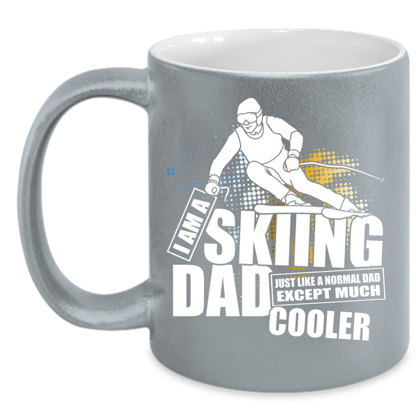 I Am A Skiing Dad Coffee Mug, Cool Dad Coffee Cup