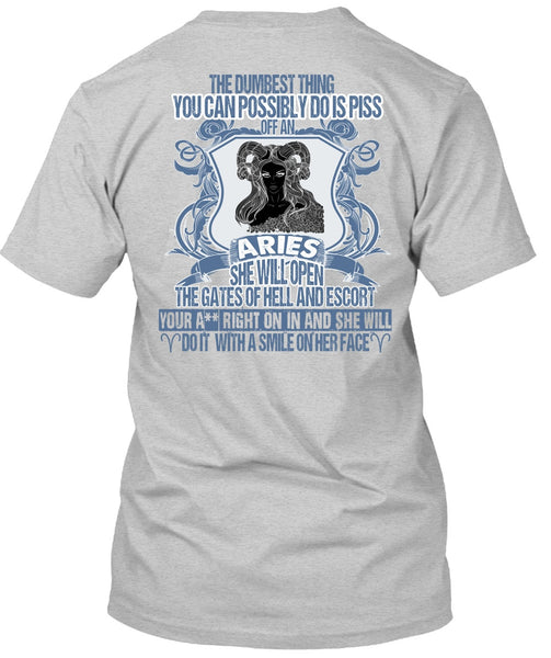 Aries She Will Open The Gates T Shirt, I Love Aries T Shirt