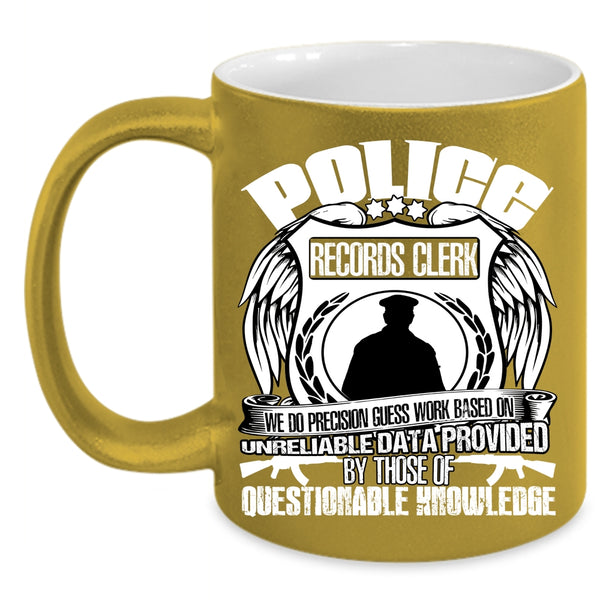 Police Resords Clerk Coffee Mug, Funny Gift For Police Coffee Cup