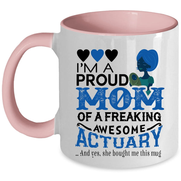 My Family Coffee Mug, Dad Of The Mom Of The Twins Accent Mug