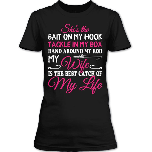 A black t-shirt with the shopify logo